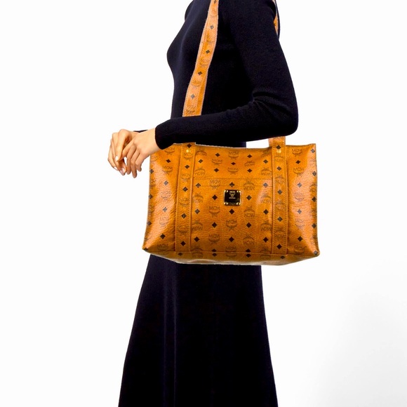 MCM Handbags - MCM🧡🤎Vintage Visetos Shopper Tote